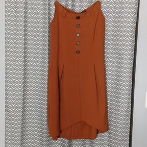 Collectif Bright & Beautiful Orange Skirt